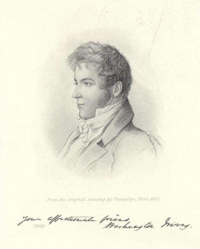 Porträtt av Washington Irving av John Vanderlyn