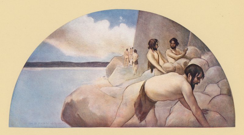 The Cairn (färglitografi) av John White (after) Alexander