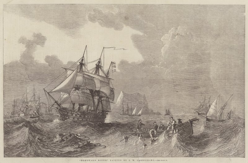 Hemresa på väg av John Wilson Carmichael