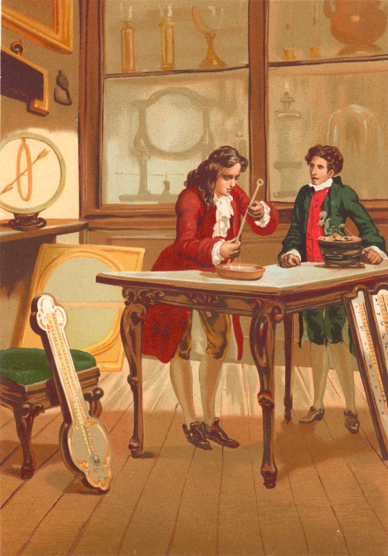 Rene Antoine Ferchault de Reaumur konstruerar termometern av Josep or Jose Planella Coromina