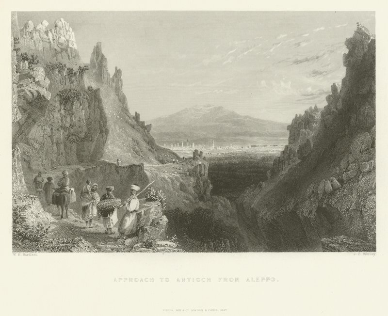 Närmandet till Antiochia från Aleppo, 1837 av Joseph Clayton Bentley