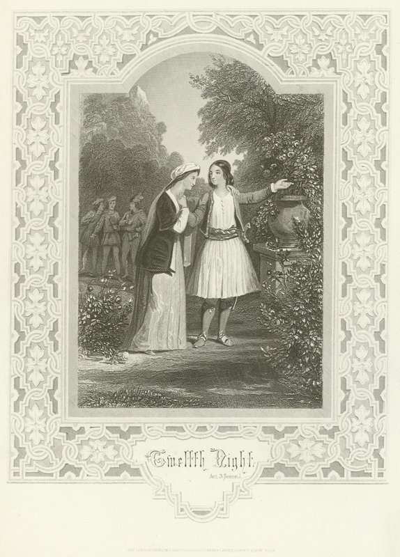 Twelfth Night, akt III, scen i av Joseph Kenny Meadows