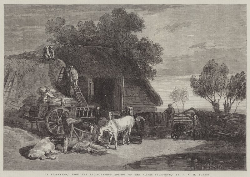 En stackgård av Joseph Mallord William Turner