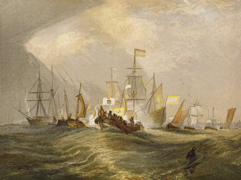Landstigning av prinsen av Orange av Joseph Mallord William Turner