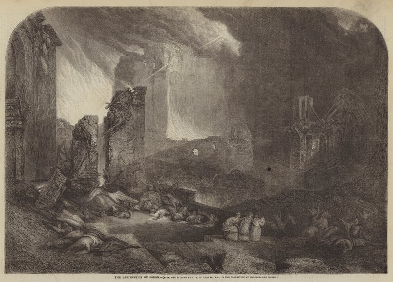 Förstörelsen av Sodom av Joseph Mallord William Turner