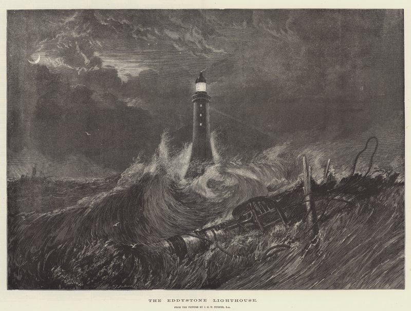 Fyren Eddystone av Joseph Mallord William Turner