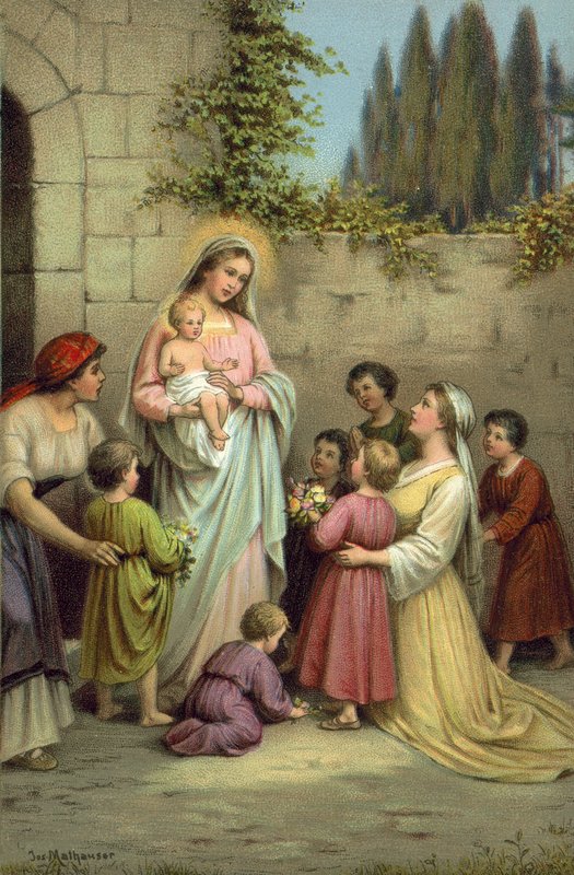 St Mary, de oskyldigas beskyddare av Joseph Mathauser