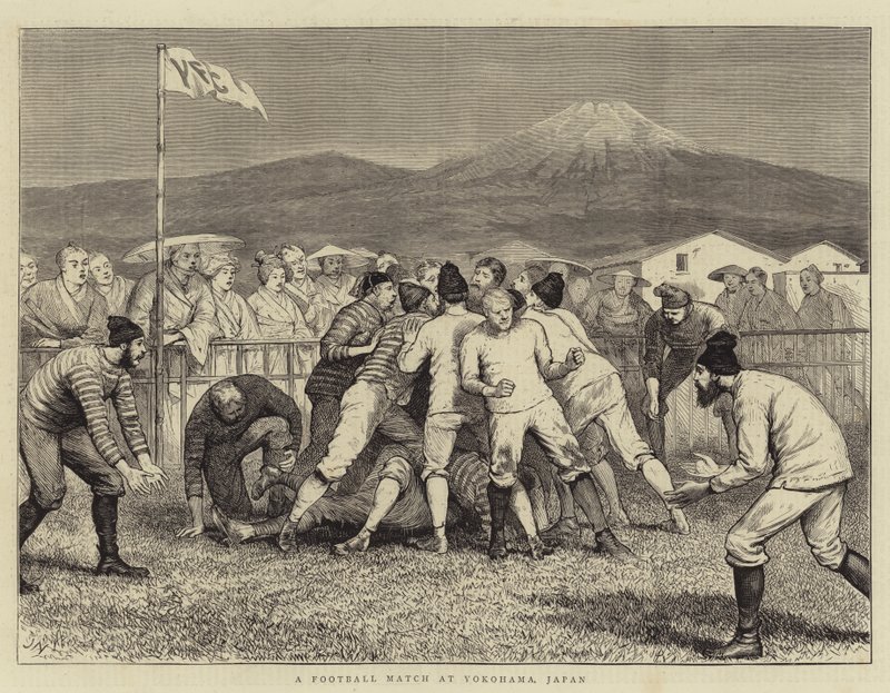 En fotbollsmatch i Yokohama, Japan av Joseph Nash