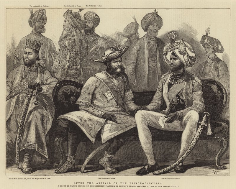 Efter prinsens ankomst, Calcutta av Joseph Nash