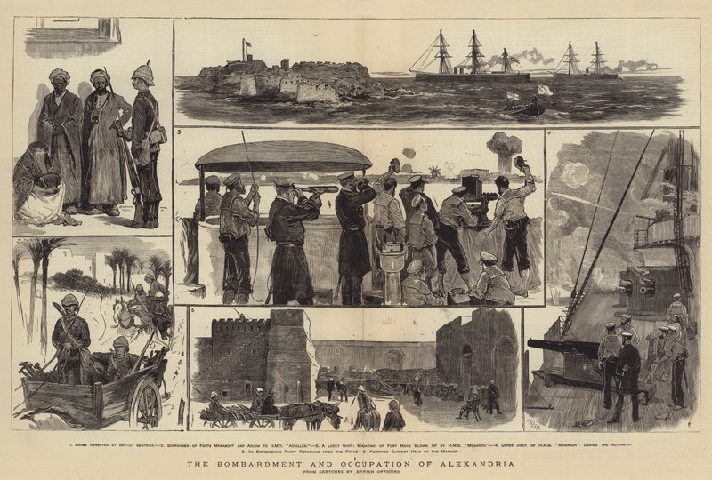 Bombardementet och ockupationen av Alexandria av Joseph Nash