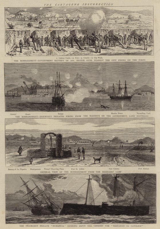Cartagenaupproret av Joseph Nash