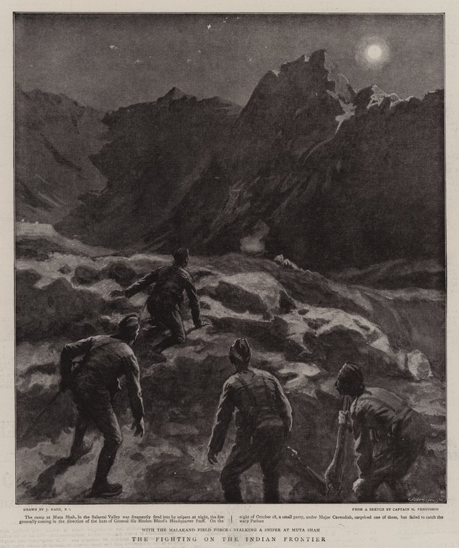 Striderna vid den indiska gränsen av Joseph Nash