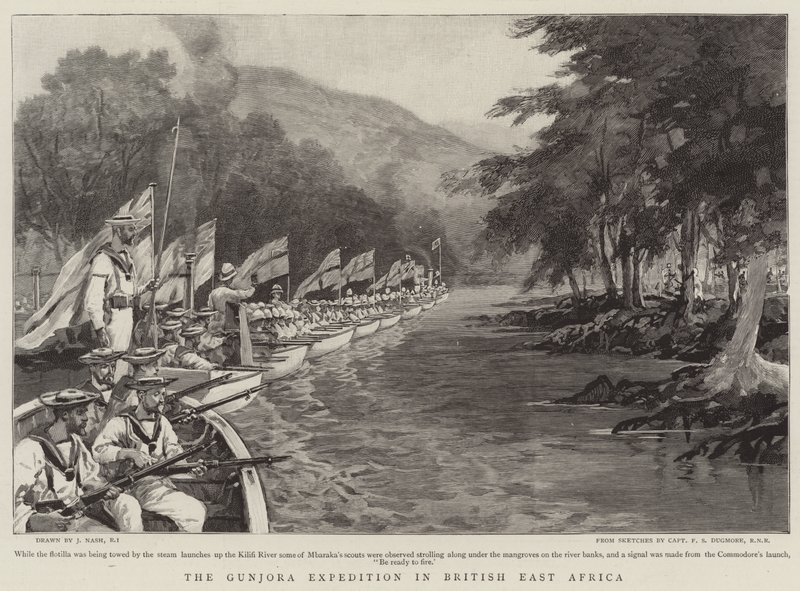 Gunjora-expeditionen i Brittiska Östafrika av Joseph Nash