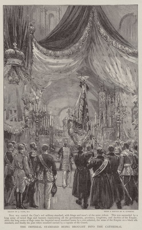 Imperial Standard förs in i katedralen av Joseph Nash