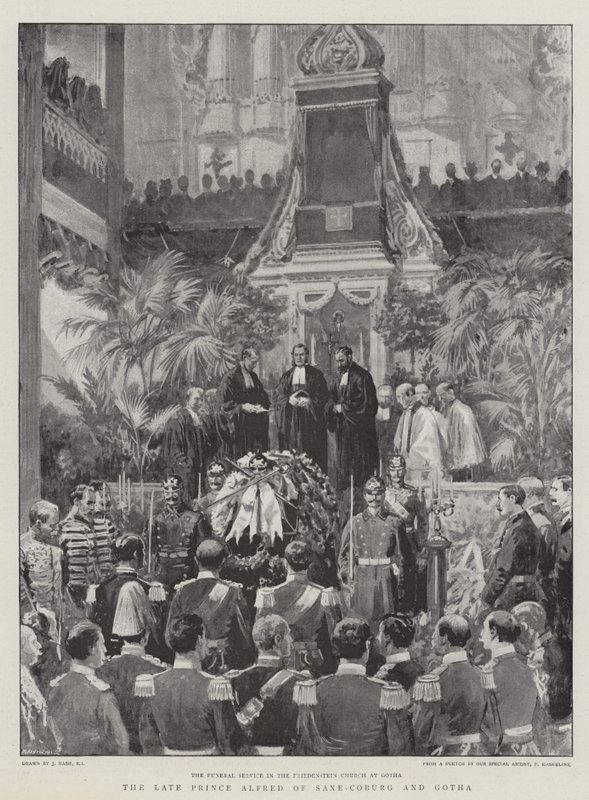Den framlidne prins Alfred av Saxe-Coburg och Gotha av Joseph Nash