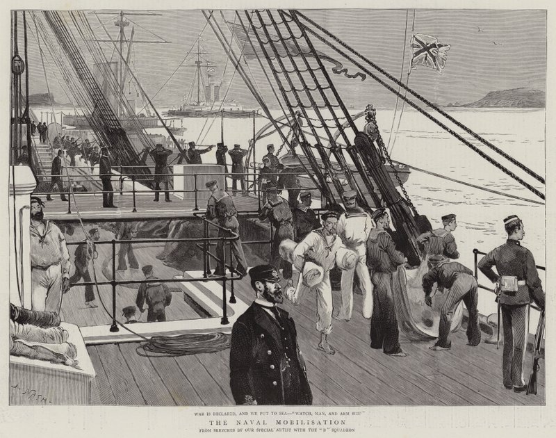 Mobilisering av flottan av Joseph Nash