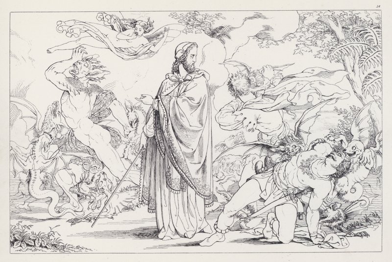 Shakespeares Stormen, akt IV, scen 1 av Joseph Noel after Paton
