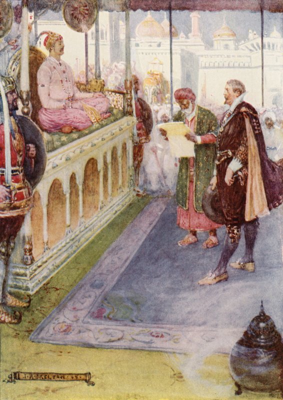 Sir Thomas stod framför mogulen av Joseph Ratcliffe Skelton