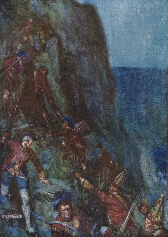 Halkade och snubblande fortsatte männen av Joseph Ratcliffe Skelton