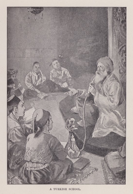 En turkisk skola (litho) av Joseph (after) Finnemore