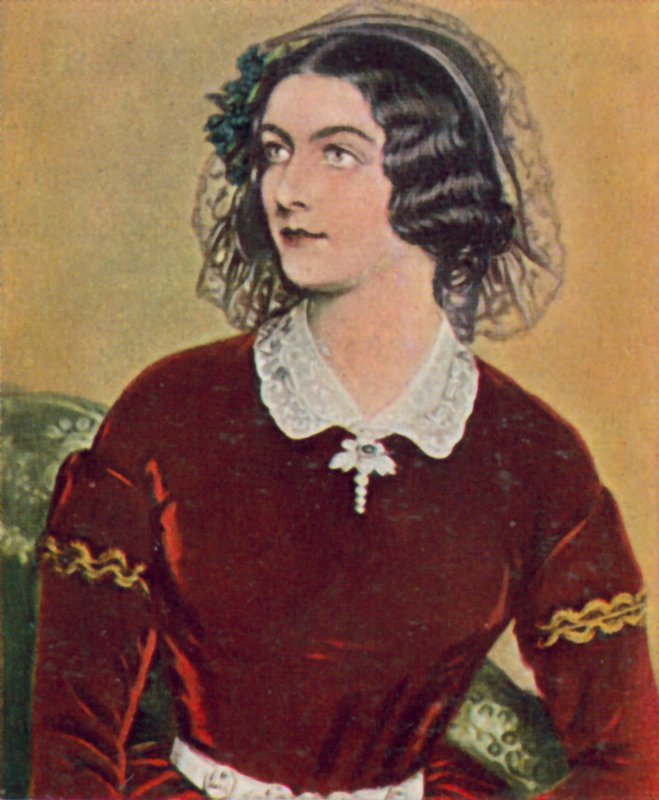 Lola Montez, irländsk dansare som blev älskarinna till kung Ludwig I av Bayern (färglitografi) av Joseph Carl (after) Stieler