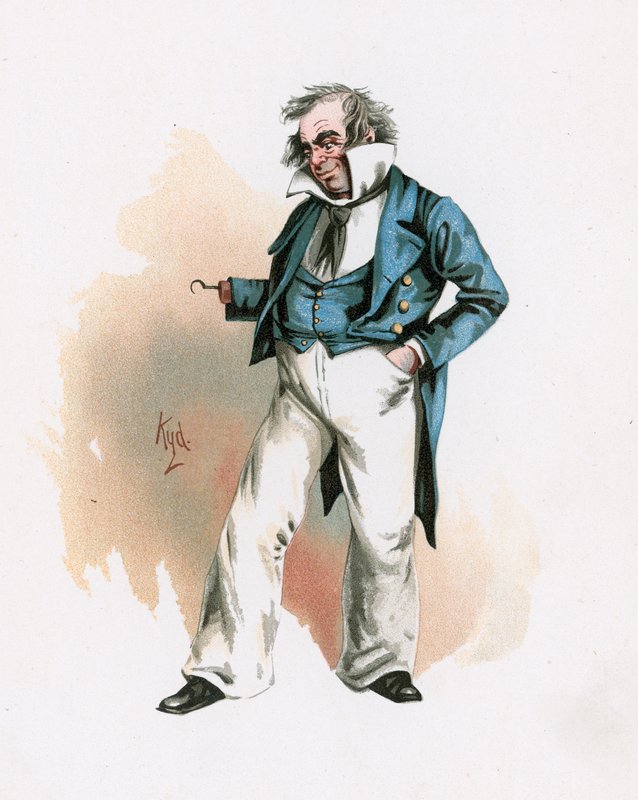 Kapten Cuttle, illustration från 