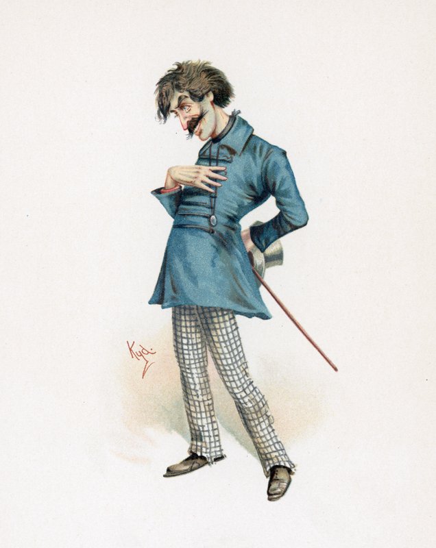 Montague Tigg, illustration från 