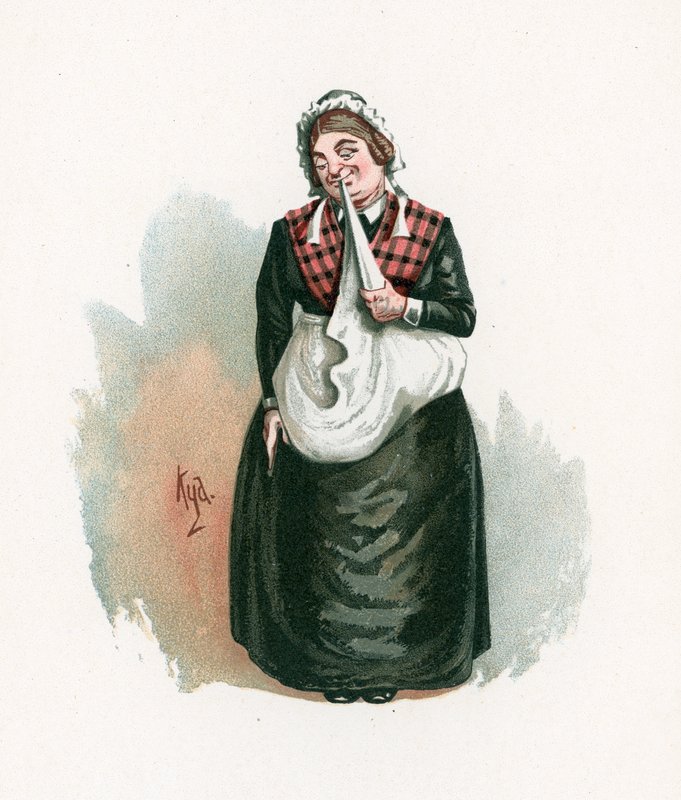 Mrs Bardell, illustration från 