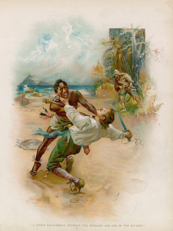 Illustration för Robinson Crusoe av Joseph Finnemore