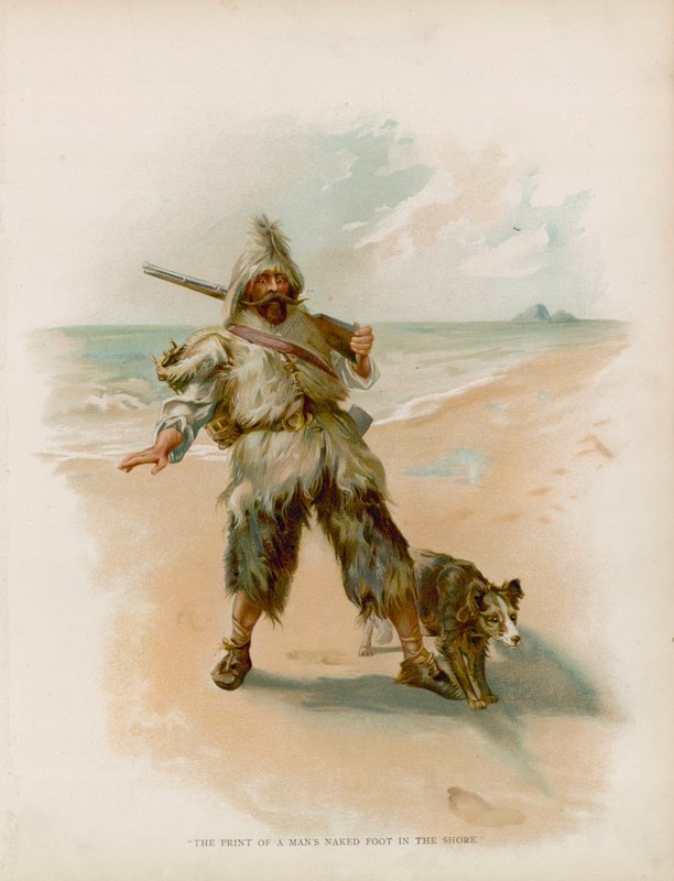 Illustration för Robinson Crusoe av Joseph Finnemore