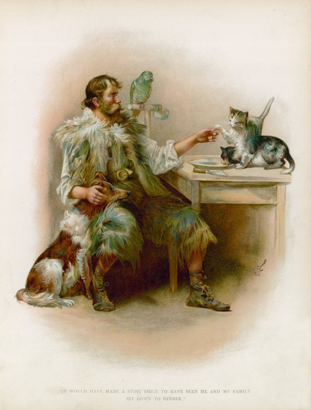 Illustration för Robinson Crusoe av Joseph Finnemore