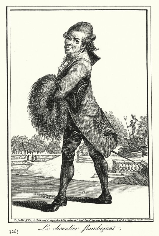 The Flamboyant Knight (gravyr) av Joseph Franz von (after) Goez