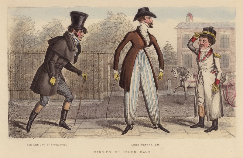 Dandies of Other Days (gravyr i färg) av Joseph Grego