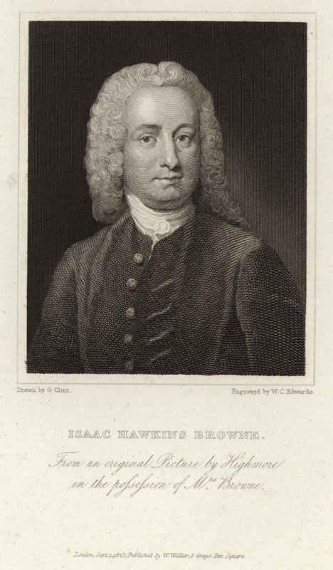 Isaac Hawkins Browne - engelsk författare och politiker (1705 - 1760) av Joseph Highmore