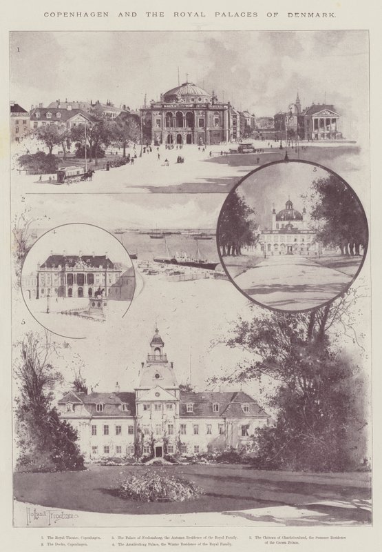 Köpenhamn och Danmarks kungliga slott av Joseph Holland Tringham