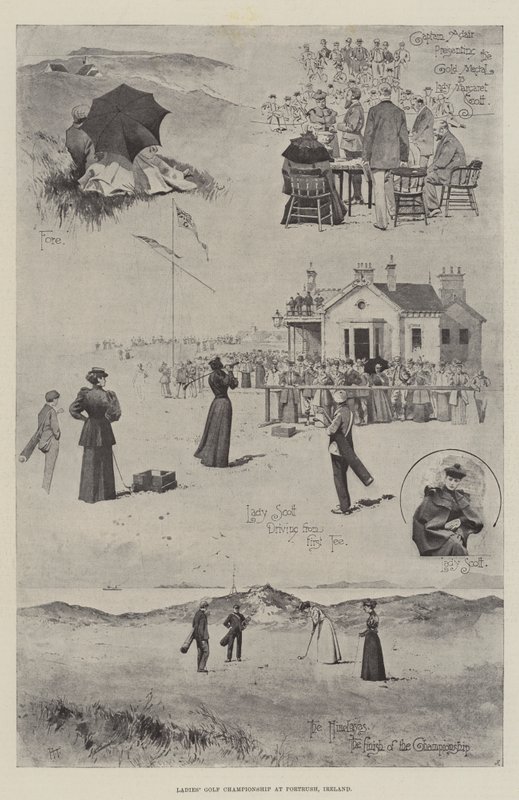 Damernas golfmästerskap i Portrush, Irland av Joseph Holland Tringham