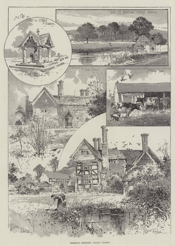 Vandringsskisser, Ockley, Surrey av Joseph Holland Tringham