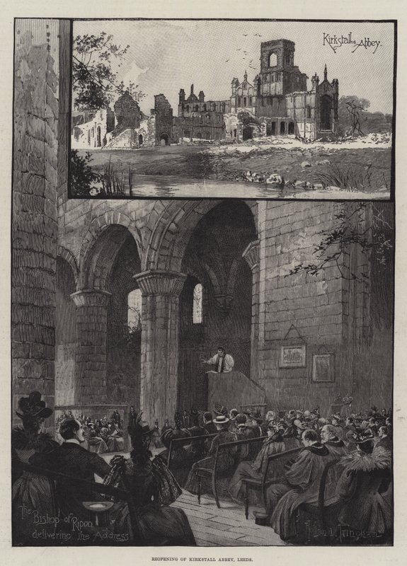 Återöppning av Kirkstall Abbey, Leeds av Joseph Holland Tringham