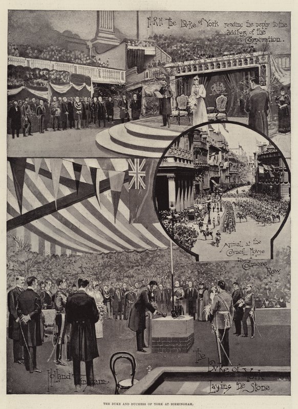 Hertigen och hertiginnan av York i Birmingham av Joseph Holland Tringham