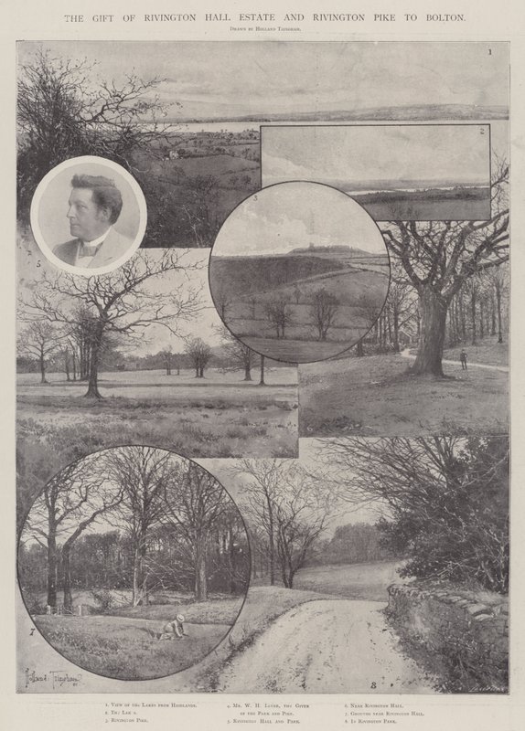 Gåvan från Rivington Hall Estate och Rivington Pike till Bolton av Joseph Holland Tringham