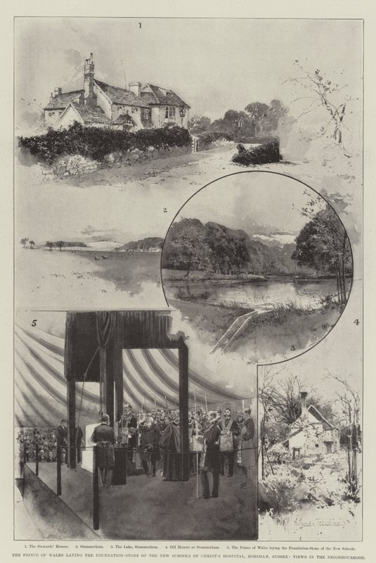 Prinsen av Wales lägger grundstenen för New Schools of Christ