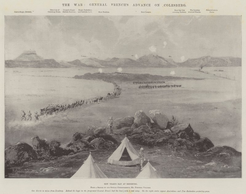 Kriget, general Frenchs framryckning mot Colesberg av Joseph Holland Tringham