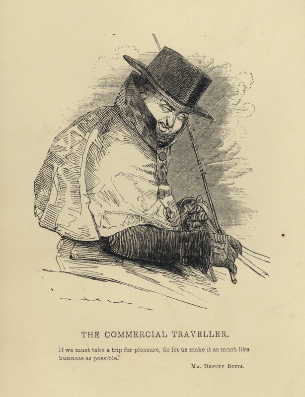 Kenny Meadows: The Commercial Traveller (gravyr) av Joseph Kenny (after) Meadows