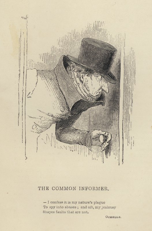 Kenny Meadows: The Common Informer (gravyr) av Joseph Kenny (after) Meadows