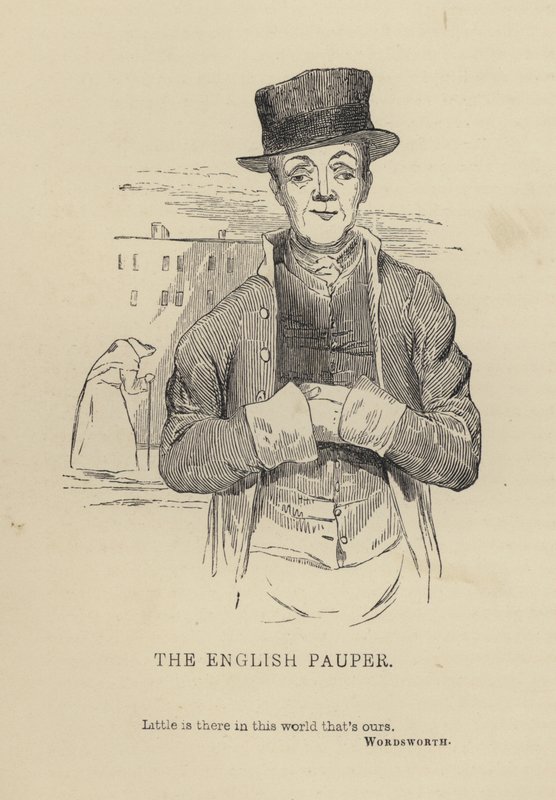 Kenny Meadows: The English Pauper (gravyr) av Joseph Kenny (after) Meadows