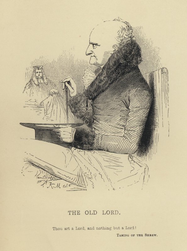 Kenny Meadows: The Old Lord (gravyr) av Joseph Kenny (after) Meadows