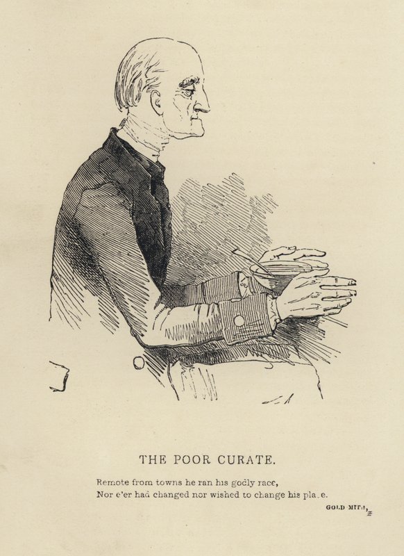 Kenny Meadows: The Poor Curate (gravyr) av Joseph Kenny (after) Meadows