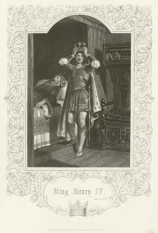 Kung Henrik IV, akt IV, scen IV av Joseph Kenny Meadows