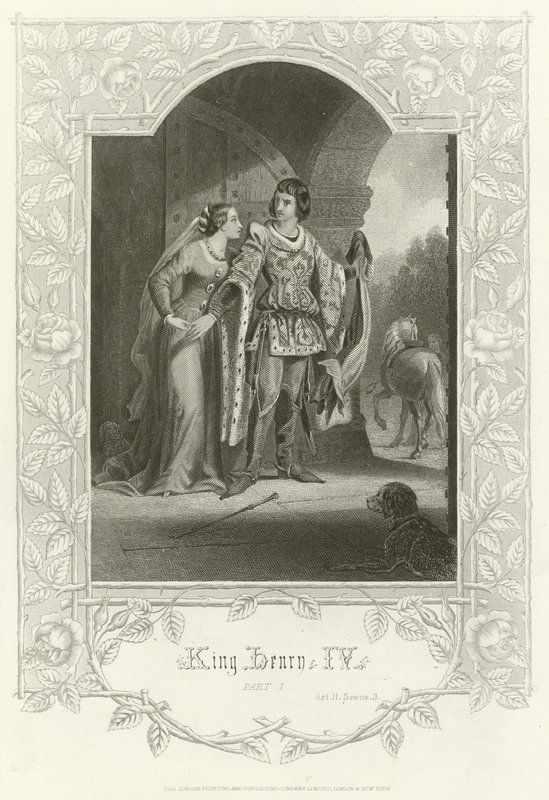 Kung Henrik IV, del I, akt II, scen III av Joseph Kenny Meadows