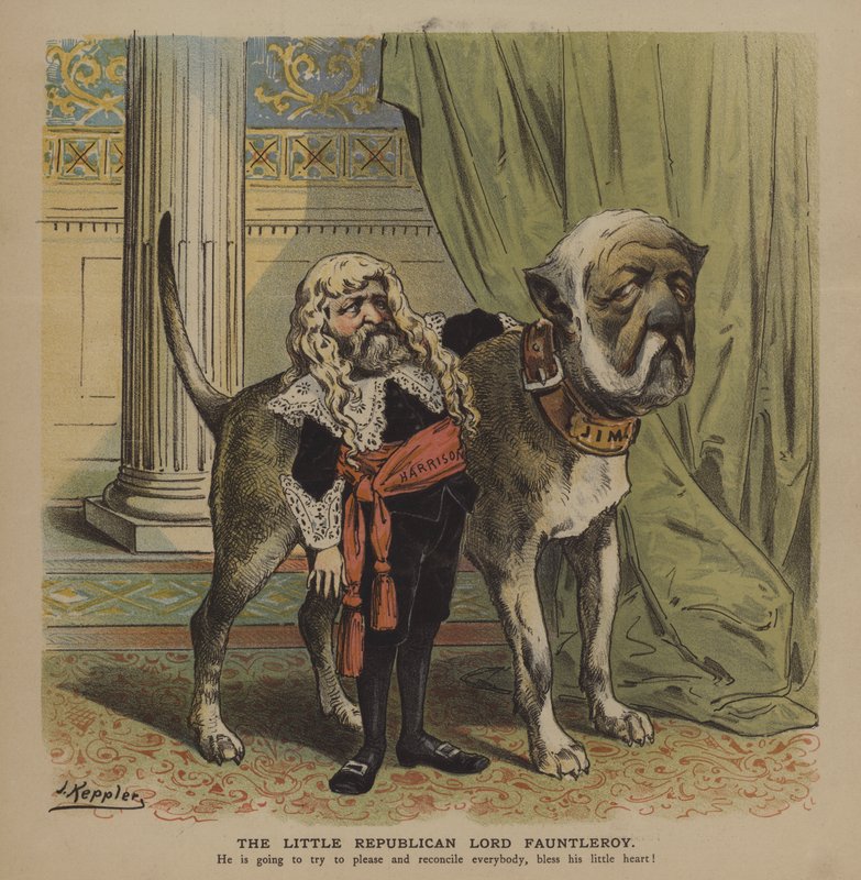 Den lille republikanen Lord Fauntleroy (färg litho) av Joseph Keppler